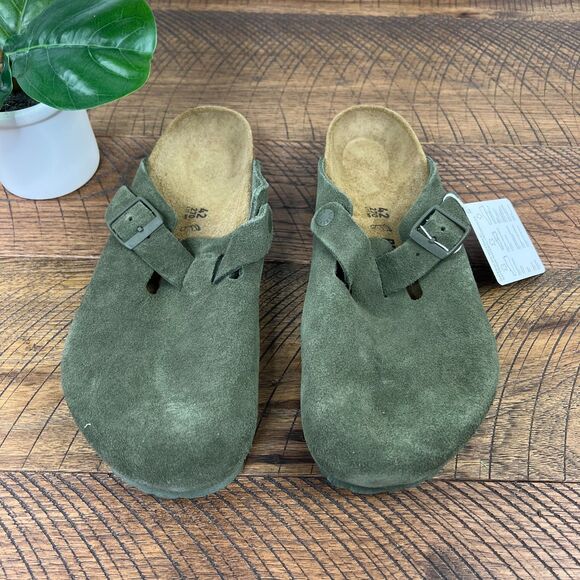 BIRKENSTOCK 9 Boston Clog Men's 9 Thyme Green Colorway - Picture 1 of 7